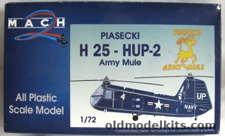 Mach 2 1/72 Piasecki H-25 / HUP-2 Army Mule - US Navy or French Navy plastic model kit